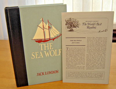 The Sea Wolf by Jack London Readers Digest Hardback Edition with Insert