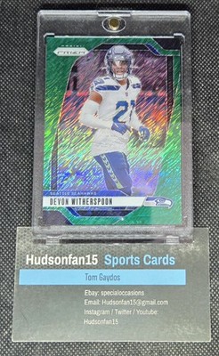 Devon Witherspoon 2024 Panini Prizm #263 Green Shimmer 4/5 Seattle Seahawks