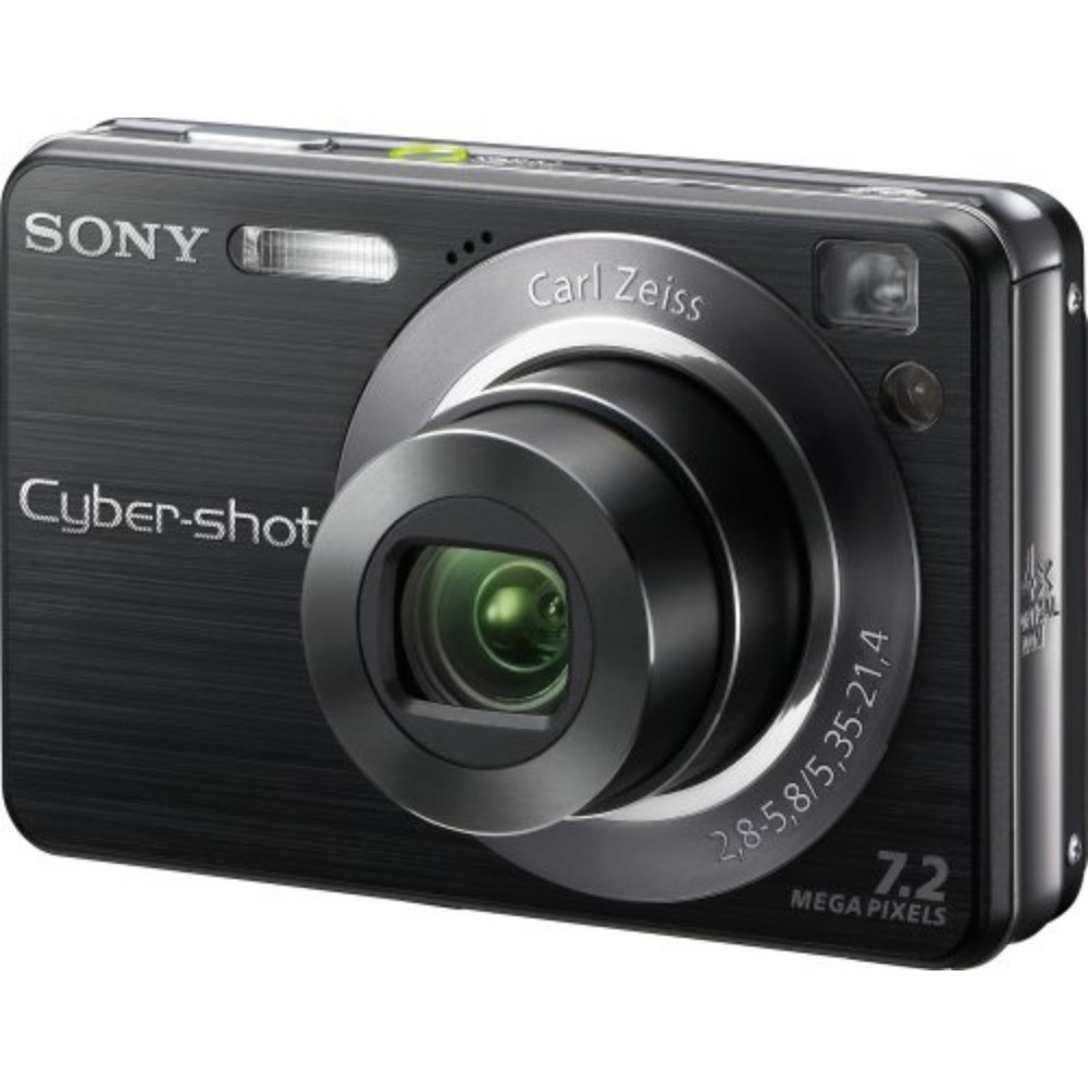 Sony Cybershot DSC-W120 7.2MP Digital Camera with 4x Optical Zoom in Black or Blue
