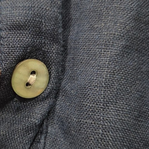 Abito camicia midi J. Jill Love lino 100% lino senza maniche con bottoni Petite XL - Foto 8 di 10