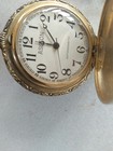 ASION Quartz Full Hunter Pocket Watch White Dial Arabic Numerals Chain — photo 7