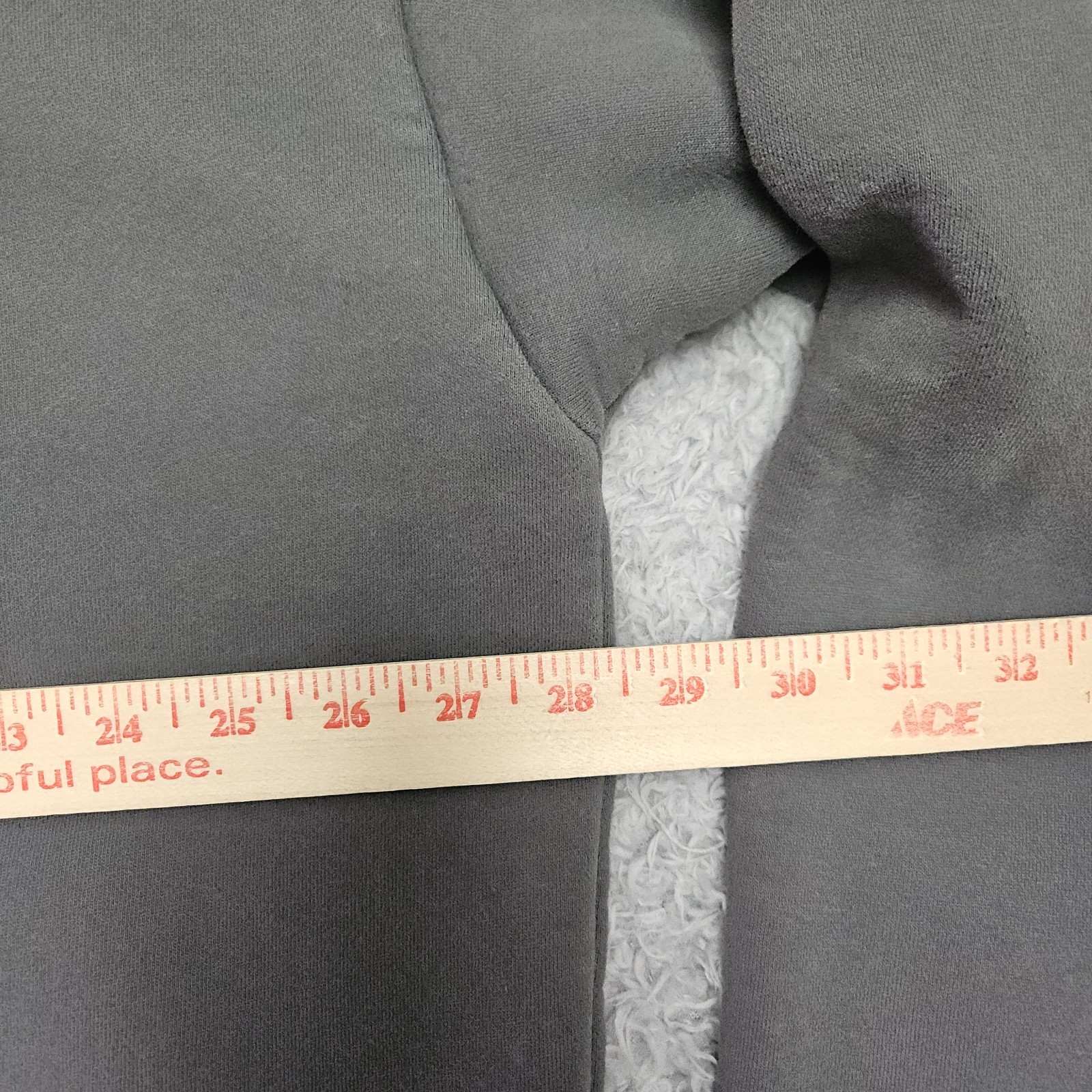 COMFRT Hoodie Sweatshirt Men 3XL Gray Pullover Heavyweight