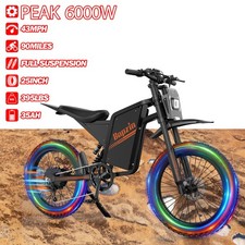 Bopzin 25" 60V peak 3000W/6000W 35Ah Electric Bike Electric Dirt Bike Winter US