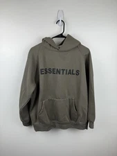 Essentials Fear Of God Hoodie Mens Medium Dark Gray Oversized Box Logo
