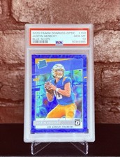 2020 Donruss Optic Justin Herbert Blue Scope PSA 10 #153 RC Chargers