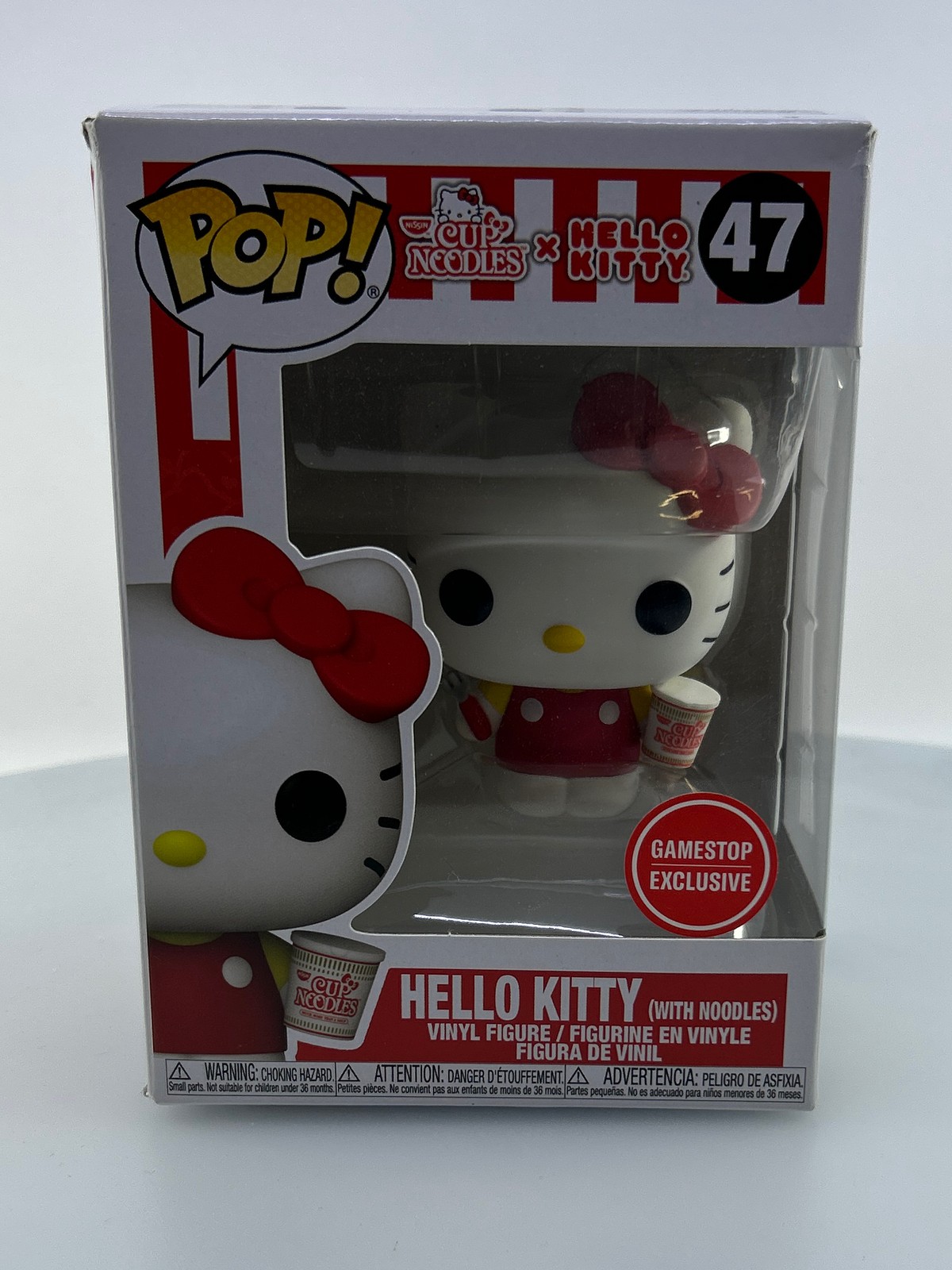 Funko Pop! Hello Kitty With Noodles And Fork #47 Damaged Box See Pics
