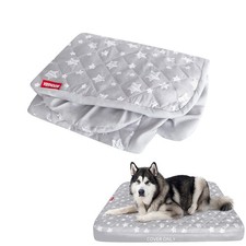 Moonsea Waterproof Dog Bed Covers Replacement 44 x 54 x 6 inch, Grey Star