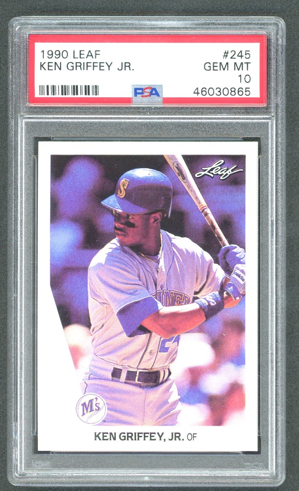 1990 Leaf Ken Griffey Jr #245 PSA 10 GEM MINT RC ROOKIE HOF