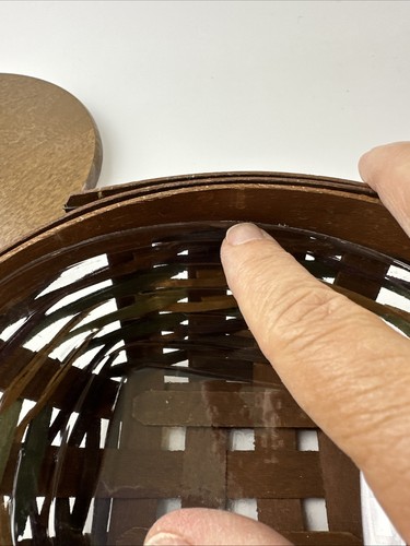 Longaberger 2014 Hosts Only Autumn Roads ovaler Buchungskorb mit Deckel und Einsatz - Bild 22 von 22