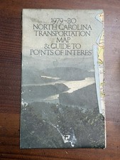Vintage 1979-80 North Carolina Official State Highway Department Road Map