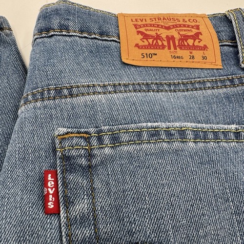 Levi's Boys' 510 Skinny Fit Performance Jeans Blue Size 16 28 x 30 - Picture 3 of 19
