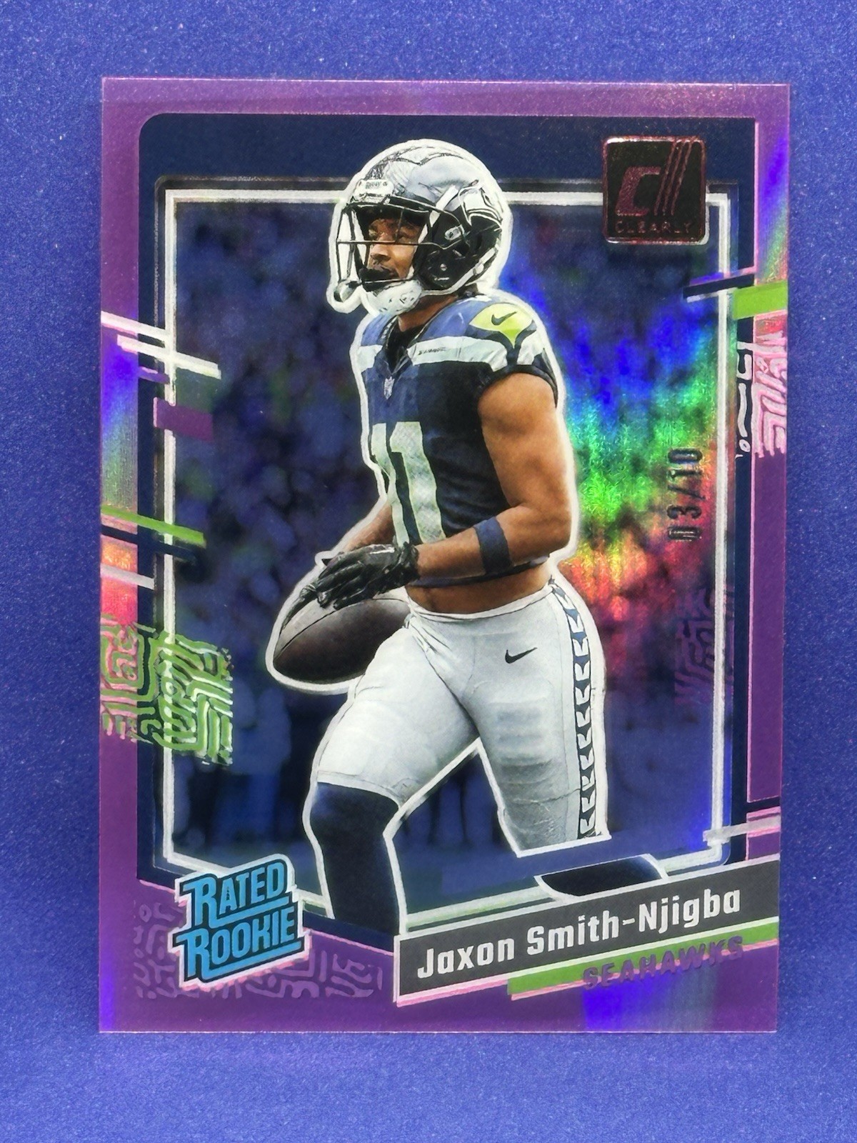2023 Clearly Donruss - Rated Rookie Jaxon Smith-Njigba #67 Pink /10 (RC) 🔥🔥