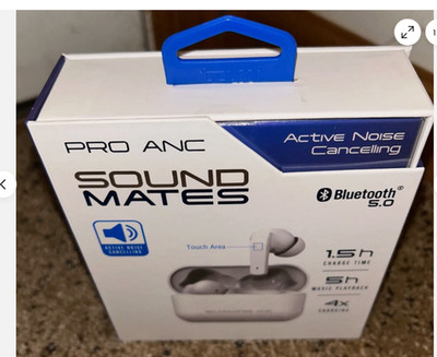 Brand New Tzumi SoundMates Pro ANC Bluetooth 5.0 Wireless Earbuds w/Box Gift