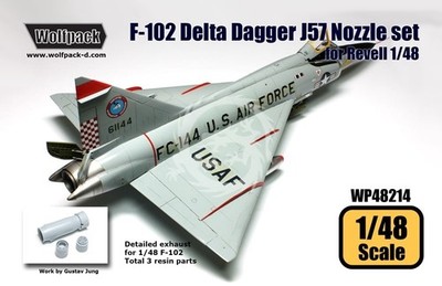 F-102 Delta Dagger J57 Nozzle set fpr Monogram, Pro Modeler, Hasegawa, Revell, E
