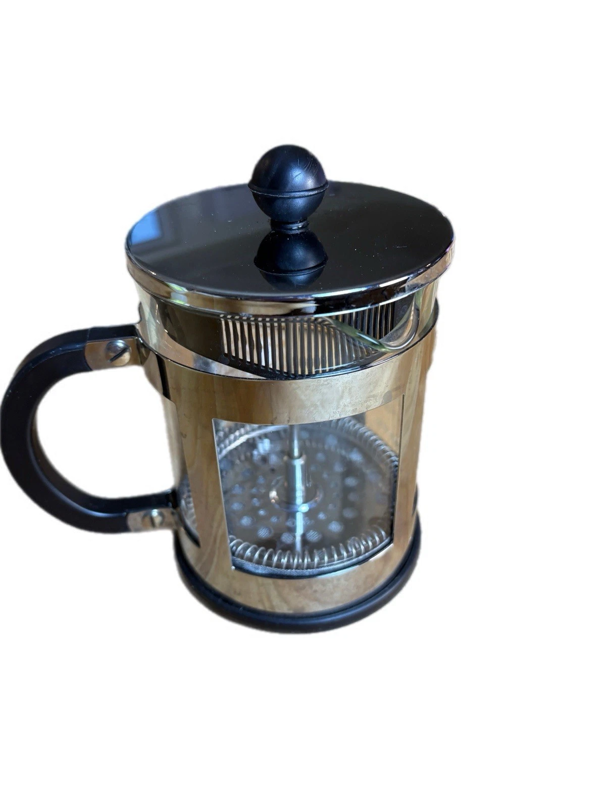 BODUM The Original French Press Coffeemaker 3 Cup Stainless Steel and Glass New