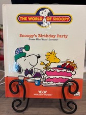 Worlds Of Wonder Talking Snoopy  Snoopy's Birthday Party book only 
