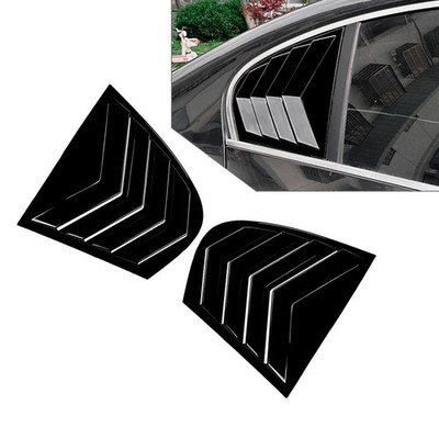 Rear Window Shutter Louver Cover Trim Black For BMW 5 Series E60 E61 2004-2010