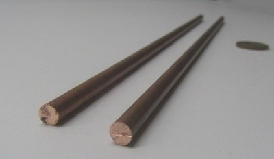 110 Copper Rod  1/4'' Dia. x 12'' Inch Length, 2 Units, 2 Ft Total