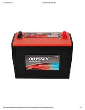 Odyssey Battery ODP-AGM31M Performance Series Lead-Acid AGM SAE Terminal Battery