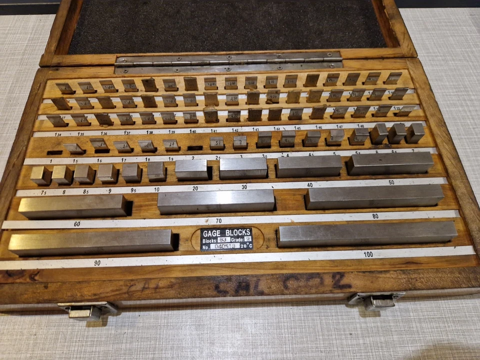 coffret 83 cales parallèles acier gage blocks grade2 contrôle métrologie calibre - Photo 3/4