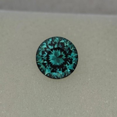 4.50 Ct GIE Certified Rare Natural Teal Blue Sapphire Loose Round Gemstone Cut