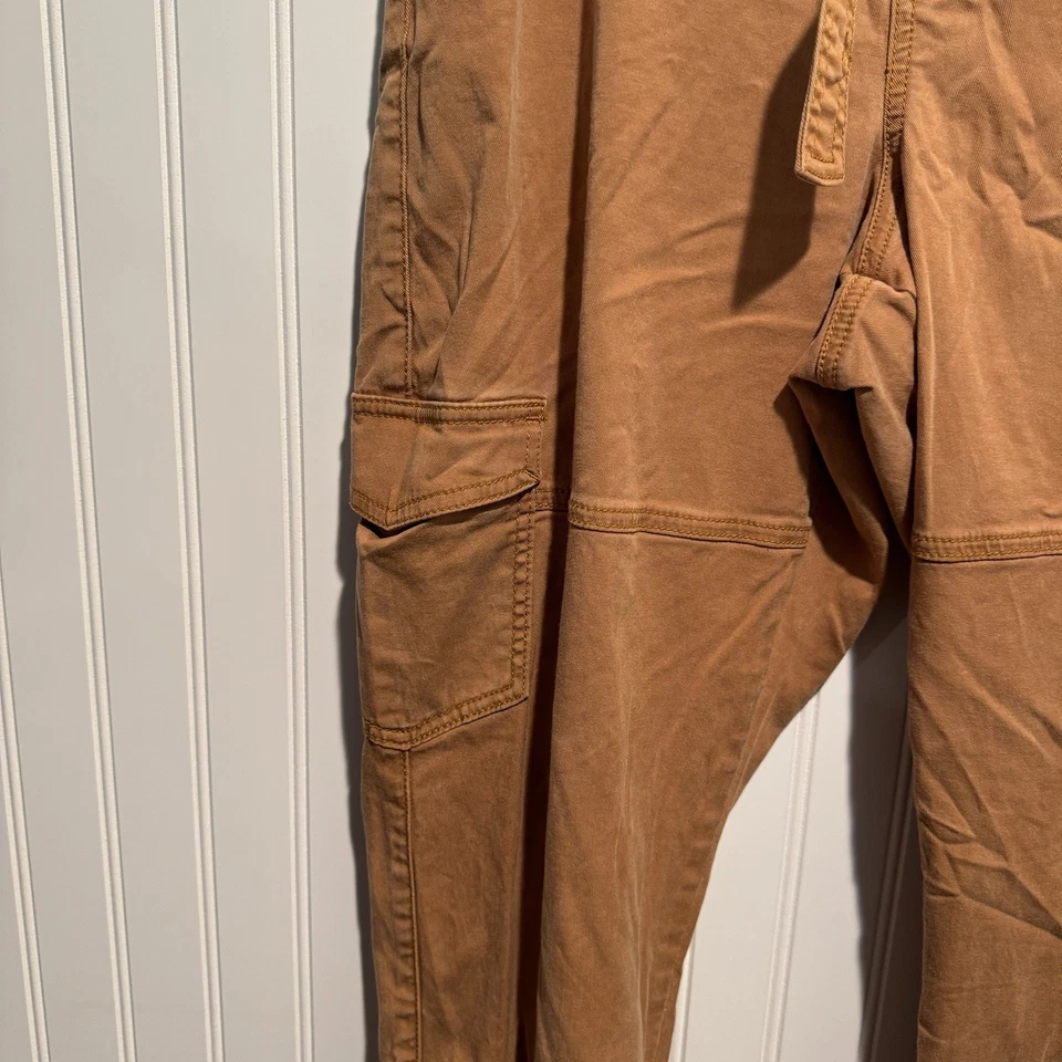 Pantalones cargo Cabi Paperbag cintura alta Burnt Sienna talla 10 Foto 3 de 4
