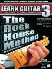 Learn Guitar 3 Rock House Method Lessons How to Play Tab Music Book CD Pack