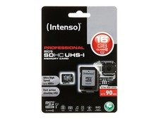 Intenso 3433470 16GB MicroSDHC Class 10 UHS-I 100MB/s 45MB/s Micro SD Card