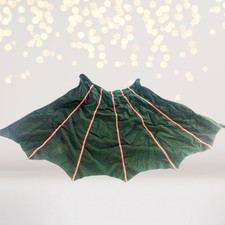 Black Cape with Red Stitching