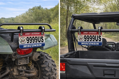 #ad #ad ATV UTV License Plate Bar Mounting System All stainless steel hardware $9.99