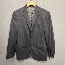 Polo Ralph Lauren Mens Italy Charcoal Grey 3 Button Wool Suit 38R Vintage