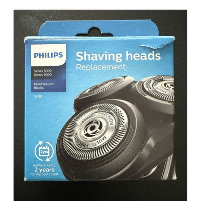 Philips SH50 Scherkopf 3 Stück für Series 5000/6000, silber-schwarz