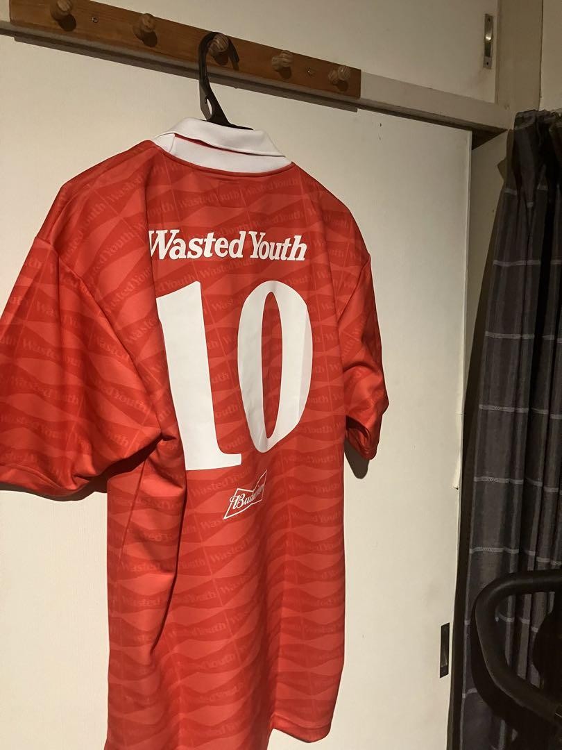 Wasted Youth Budweiser Soccer Shirt Red | eBay