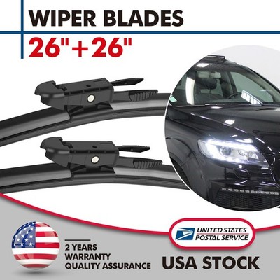 Wiper Blades Set 26''&26'' Premium Hybrid silicone Pinch Tab OEM High Quality