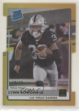 2020 Donruss Rated Rookie Press Proof Gold Die-Cut 10/25 Lynn Bowden Jr #332 uk2