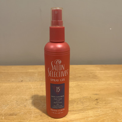 Salon Selectives Spray Gel Max Control 15 7 Oz. NOS