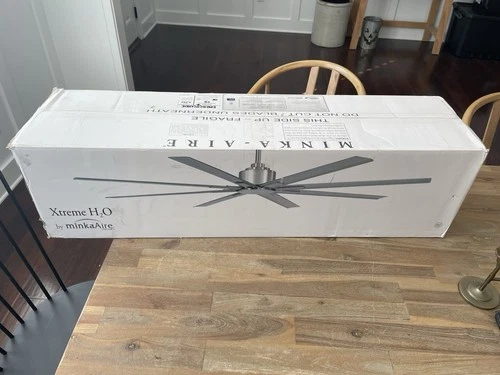 Minka Aire Xtreme H2O 65" Outdoor Indoor Ceiling Fan, Flat White F896-65-WHF NEW - Picture 10 of 10