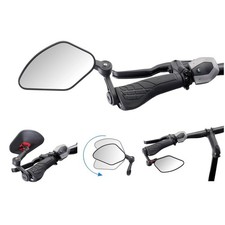 Krampe Bicycle Mirror "KF Sport Type B", Inner Clamp, Black