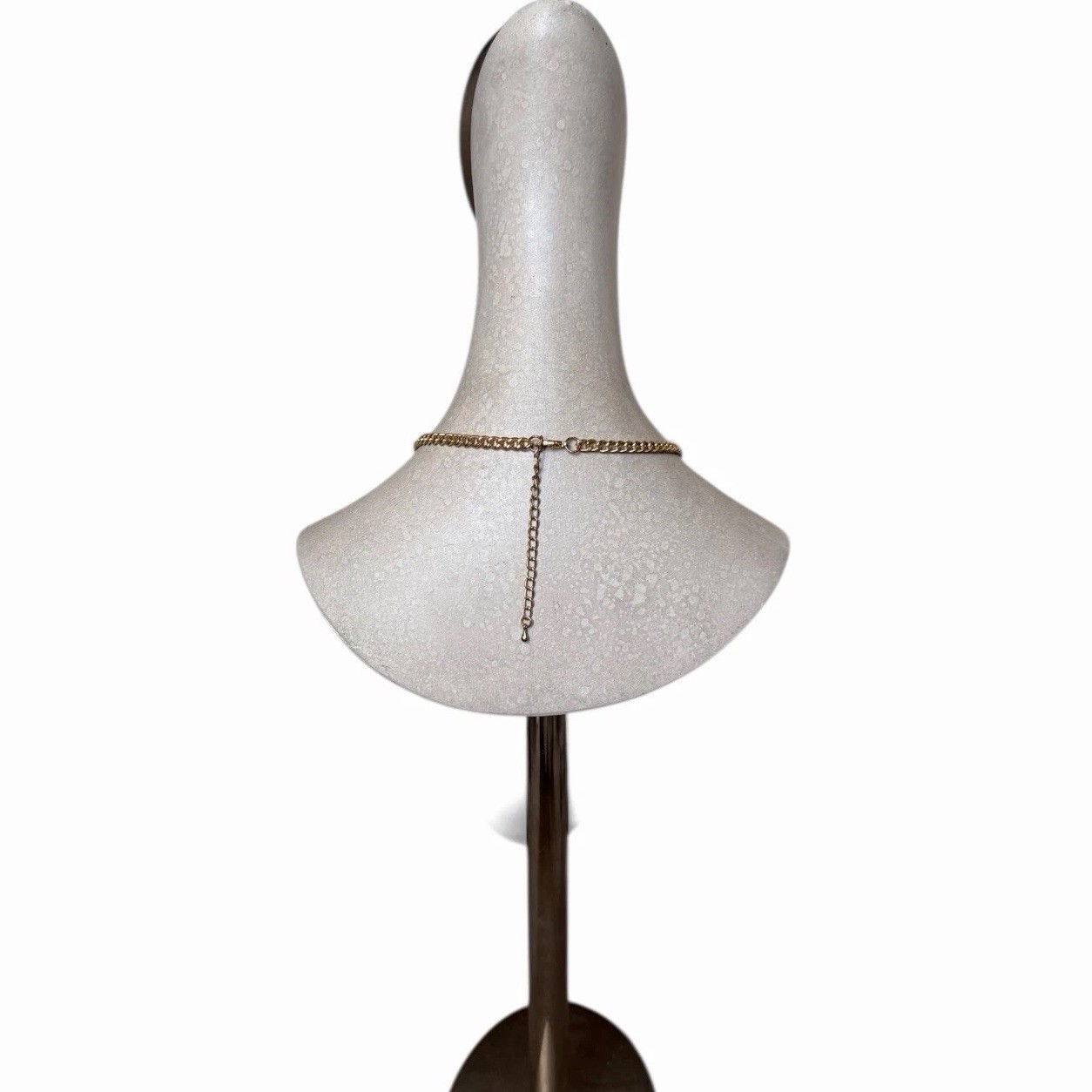 White Floral Statement Bib Statement Necklace Gol… - image 6