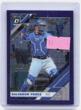 2019 Donruss Optic #179 Salvador Perez Purple Stars #/125