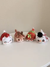 Aphmau MeeMeows 4" Claire's Exclusive Christmas Mini Plush Complete Set 4 Cats