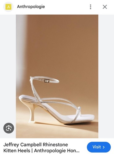 Jeffrey Campbell Rhinestone Kitten Heel BRAND NEW Anthropology - Picture 2 of 10