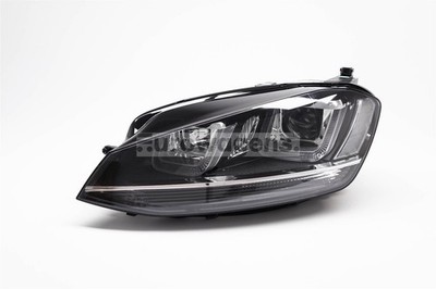 VW Golf MK7 Scheinwerfer Links Schwarz Bi-Xenon LED DRL AFS 12-16 Fahrer N/S OEM