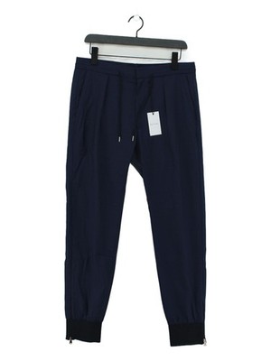 Paul Smith Herren Hose W 32 in Blau 100% Wolle Chino Neu Mit Etikett