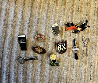 10 Vintage Drinks Pub Brewery Related Badges Guinness Etc