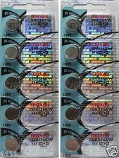 Maxell Watch Battery SR1136SW 10 Pcs