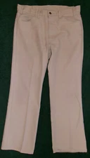 VTG 60s 70S LEVIS STA PREST 36"X30" PANTS JEANS LEISURE SUIT POLY SCOVILL LEVI'S