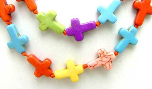 8mm Column Natural Multicolor Turquoise Necklace for Women 45" Long Necklace - Picture 12 of 40