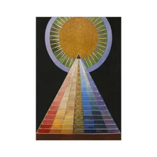 Painting Hilma Af Klint 1907 Altarpiece No 1 Group Framed Art 12x16 Inch