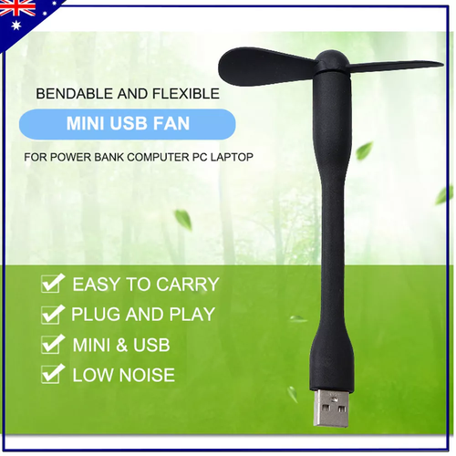 Mini USB Fan Portable Flexible Cooling for Power Bank Computer PC Laptop - Picture 8 of 18